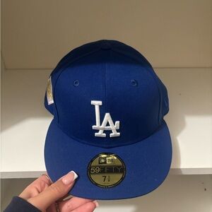 New Era Blue 59FIFTY Cap with White Logo